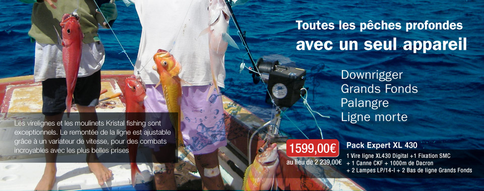 Pack XL 430 Grands fonds Kristal Fishing