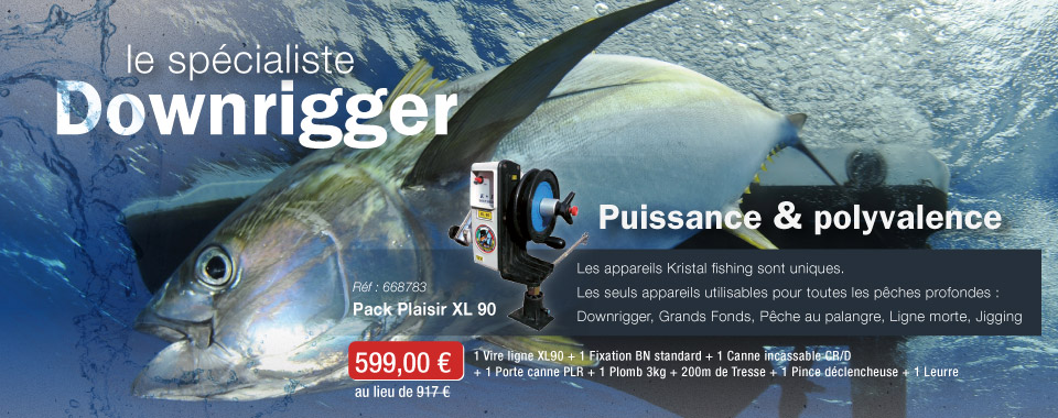 Pack Plaisir Downrigger Kristal Fishing XL 90